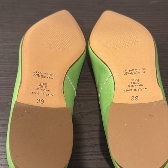 NWOB💚Riccardo Boccia. EU size 39. US size 8.5. Lime green. Genuine leather. - Picture 6 of 8